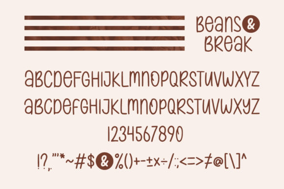 Beans & Break Font - Preview 4