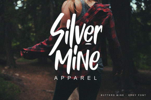 Butters Mine Font PNG with transparent background - Preview 1