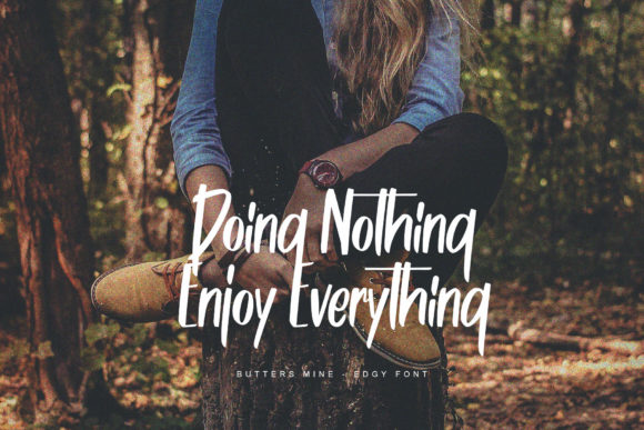 Butters Mine Font PNG with transparent background - Preview 3