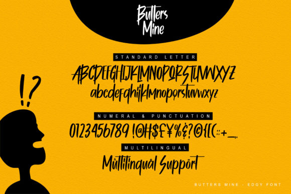Butters Mine Font PNG with transparent background - Preview 5