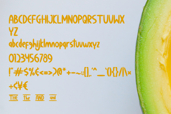 Calm Avocado Font - Preview 6