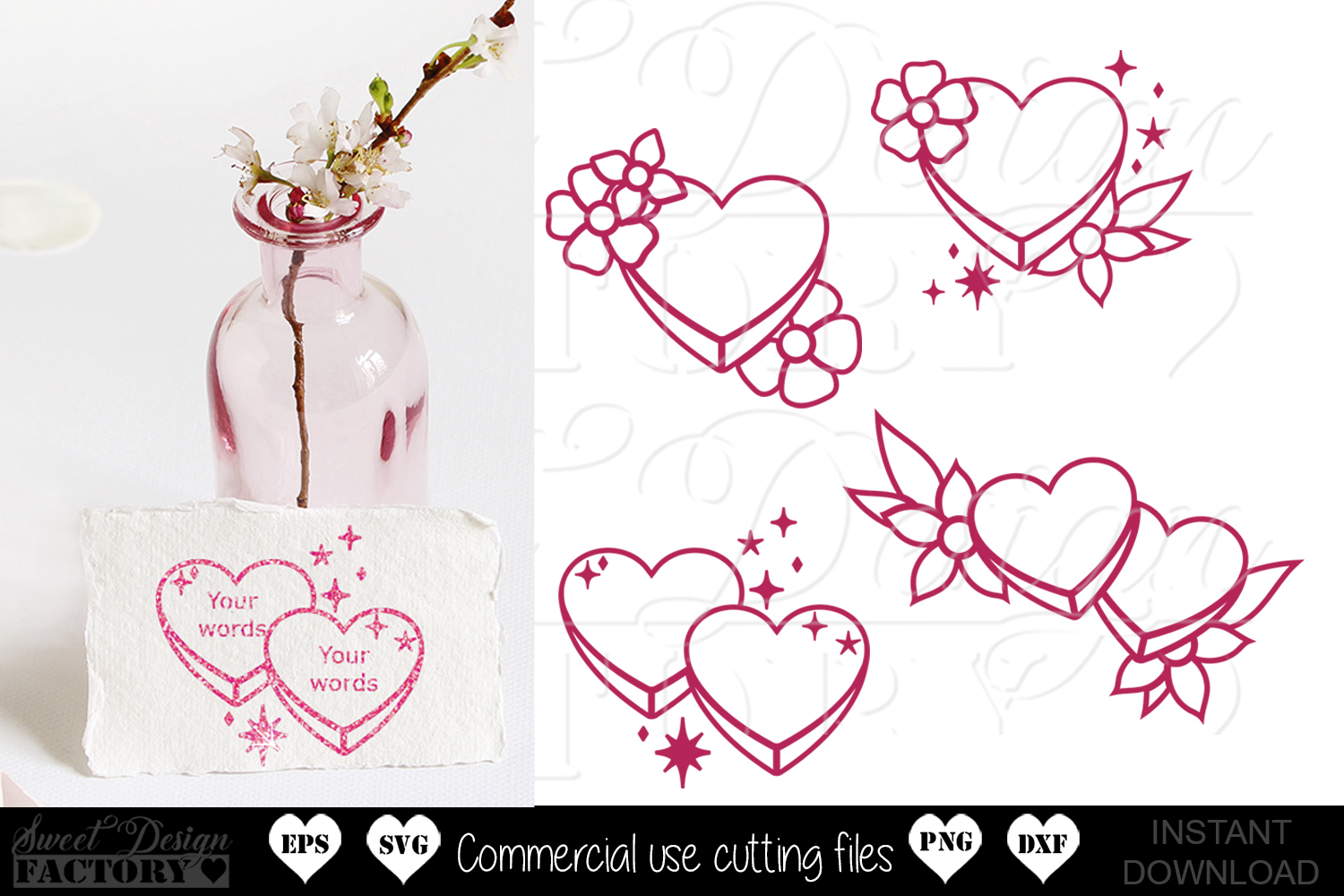 Candy Hearts Graphic by sweet sweet design · Creative Fabrica