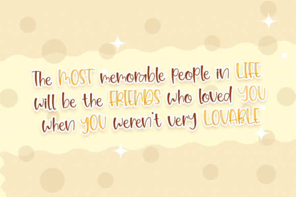 Cutie Brown Font PNG with transparent background - Preview 2