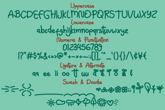Green Kids Font - Preview 5