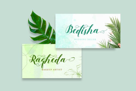 Kadupul Flowers Font PNG with transparent background - Preview 2