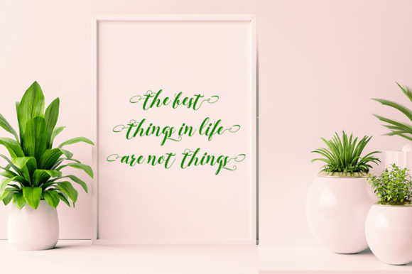 Kadupul Flowers Font PNG with transparent background - Preview 3