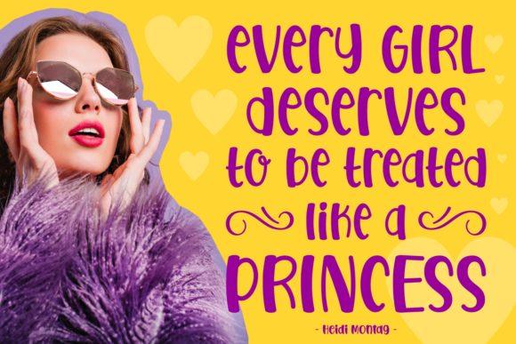 Lovely Princess Font PNG with transparent background - Preview 2