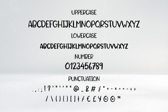 Lovely Word Font PNG with transparent background - Preview 2