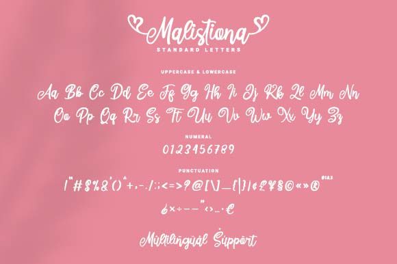 Malistiona Font PNG with transparent background - Preview 4