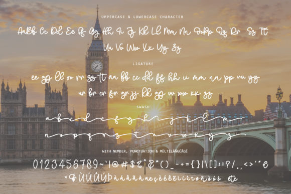Melukis Senja Font font preview - 6