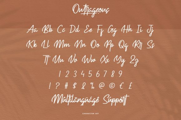 Outrageous Font PNG with transparent background - Preview 4