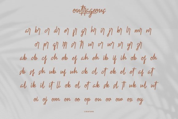 Outrageous Font PNG with transparent background - Preview 6