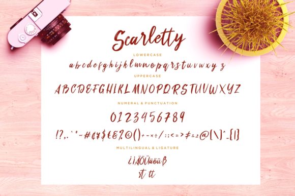 Scarletty Font PNG with transparent background - Preview 6