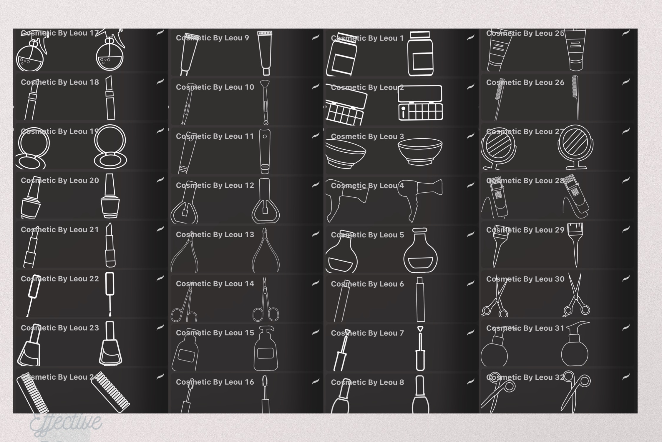 32 Procreate Beauty Set Stamp Brush - photo 2