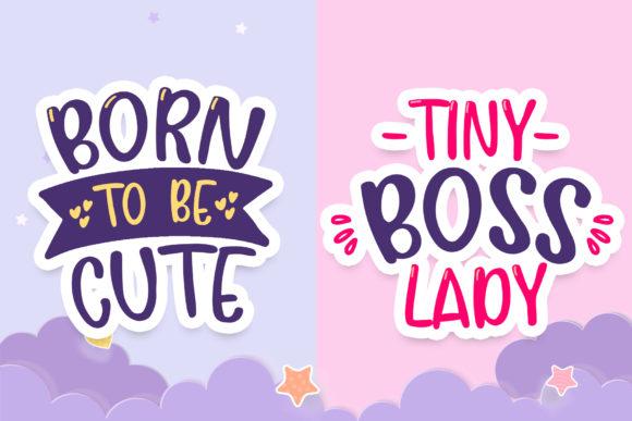 Baby Smooch Font PNG with transparent background - Preview 2