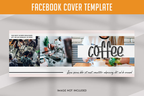 Preview of Coffee Facebook Banner coffee shop social media template