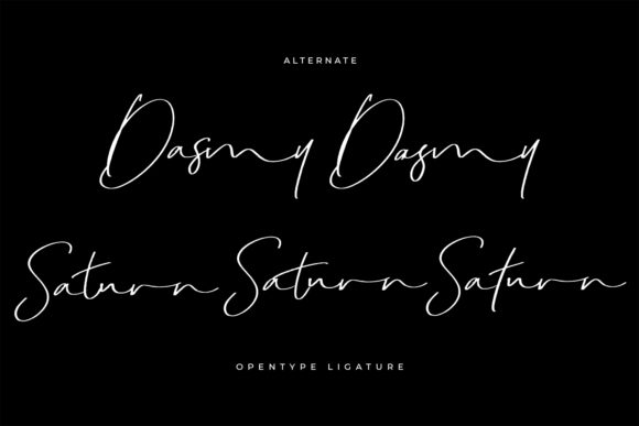 Dakmy Font PNG with transparent background - Preview 1