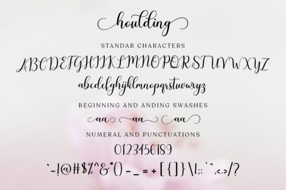Houlding Font PNG with transparent background - Preview 6