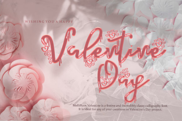 Mellifluous Valentine Font PNG with transparent background - Preview 1