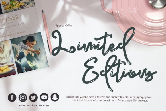 Mellifluous Valentine Font PNG with transparent background - Preview 3