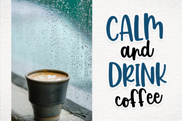Rainy Vibes Font PNG with transparent background - Preview 2