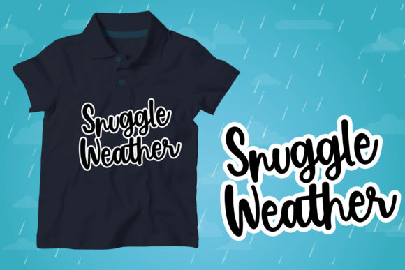 Rainy Vibes Font PNG with transparent background - Preview 3