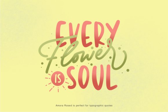 Amora Rosed Font - Preview 3