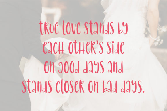 Baby Just Love Font font preview - 2