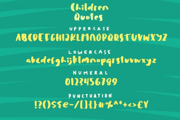 Children Quotes Font - Preview 2