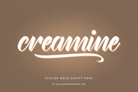 Creamine Font - Preview 1