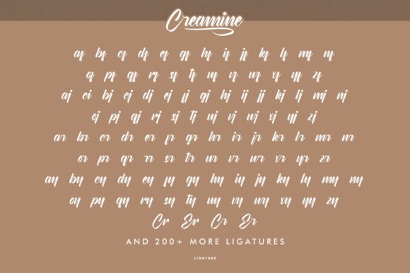 Creamine Font - Preview 6