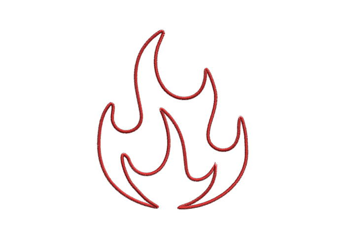 Flame Applique