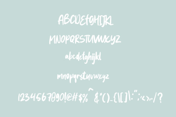 Folewer Font PNG with transparent background - Preview 6