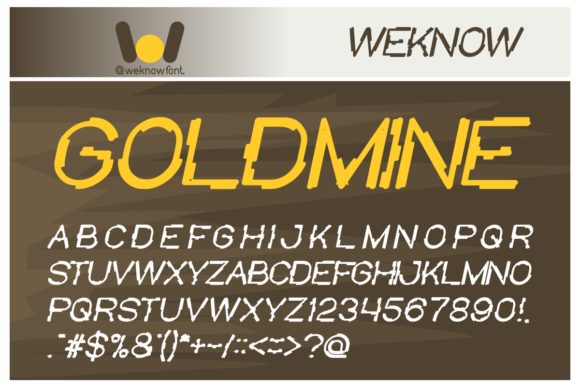 Mick Jagged Font PNG with transparent background - Preview 2