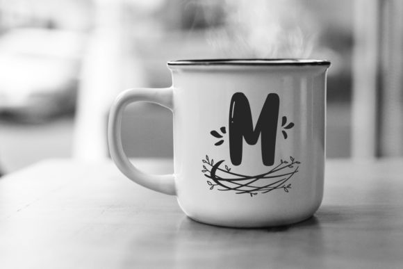 Nest Monogram Font PNG with transparent background - Preview 2