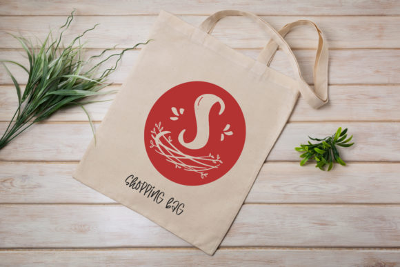 Nest Monogram Font PNG with transparent background - Preview 3