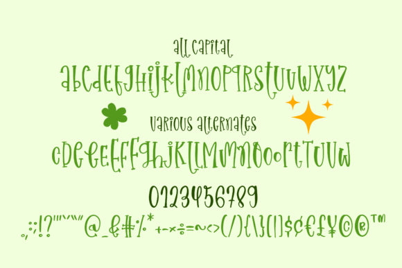 Happy St.Patrick’s Day Font - Preview 1