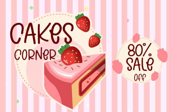 Jelly Corner Font PNG with transparent background - Preview 4