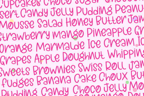 Jelly Corner Font PNG with transparent background - Preview 5
