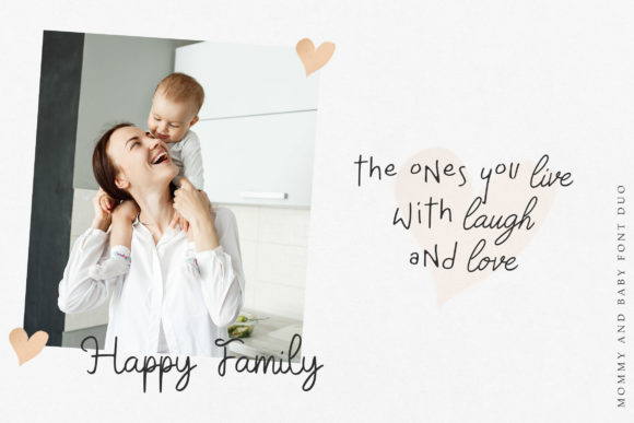 Mommy & Baby Font PNG with transparent background - Preview 2