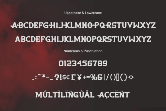 Night Hunt Font PNG with transparent background - Preview 1