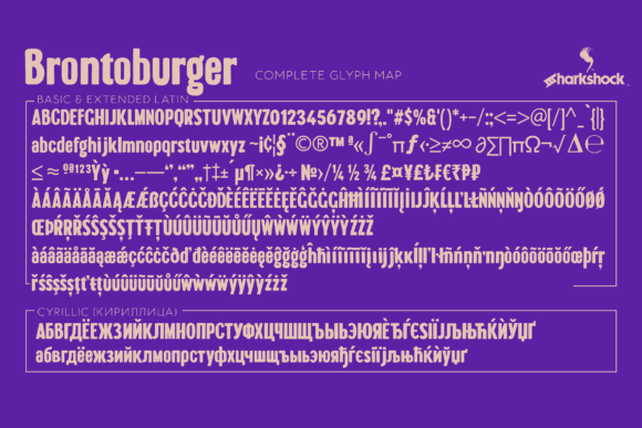 Brontoburger Font - Preview 1