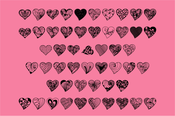 Fancy Hearts Font - Preview 1