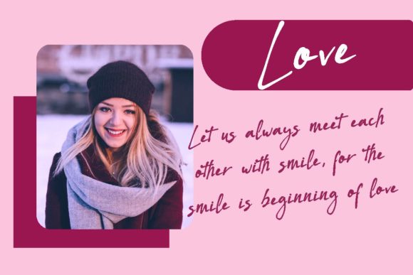 Flower of Love Font font preview - 2