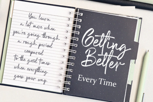 Getting Better Font - Preview 5
