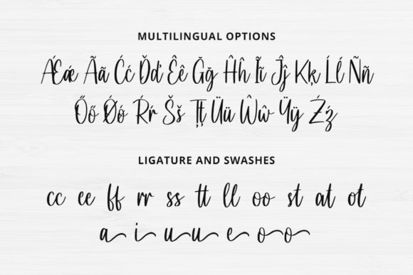 Letterose Font PNG with transparent background - Preview 2