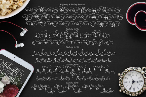 Midnight Vagansa Font font preview - 5