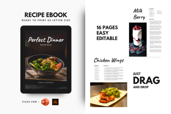 Perfect Dinner Recipe Ebook Template