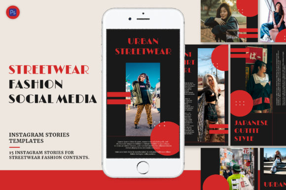 Streetwear Fashion Instagram Stories Graphics