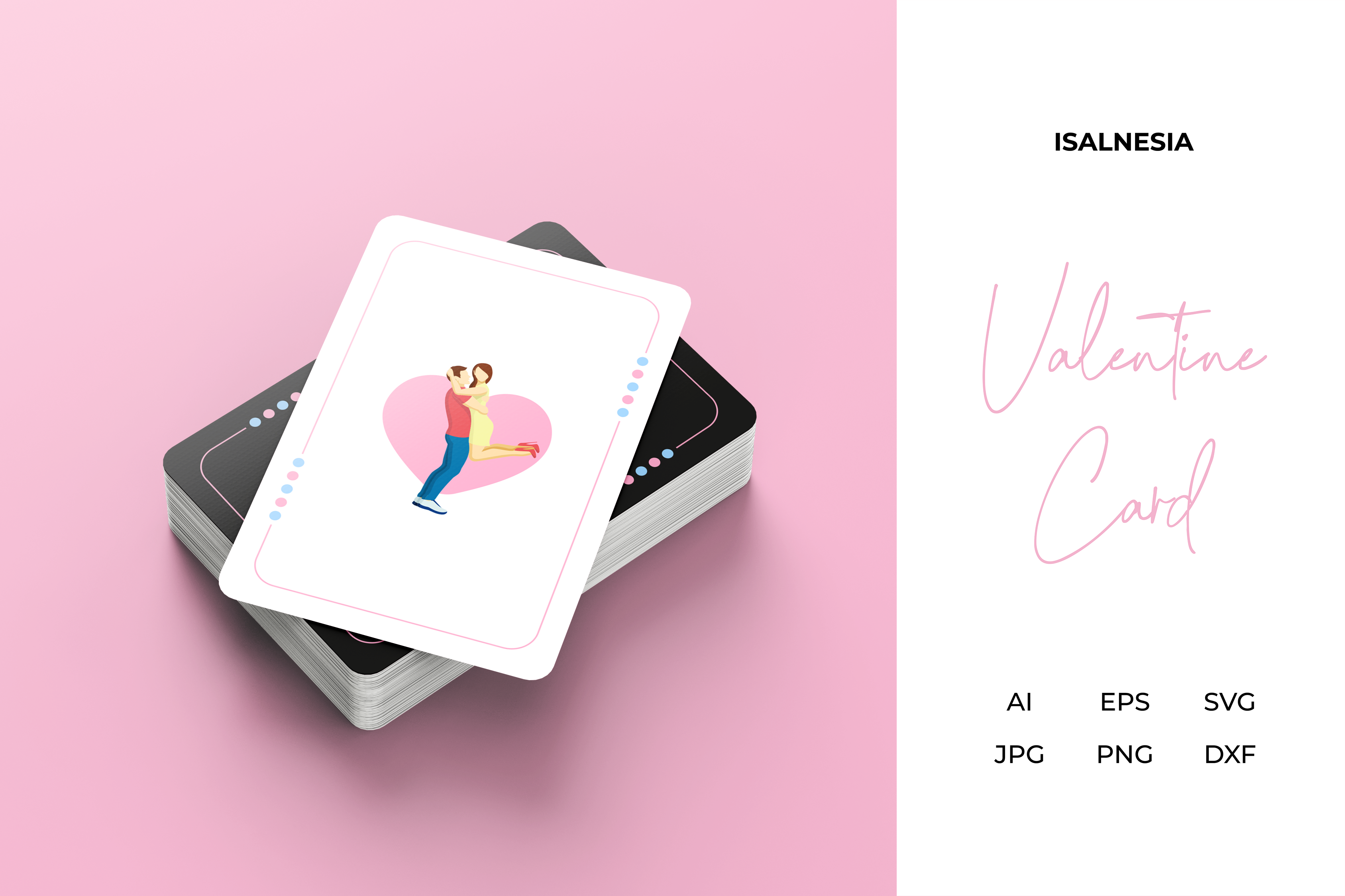 Valentine Love Game Card Designs Vector Graphic by isalnesia · Creative ...